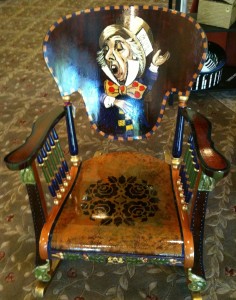 A rocking chair masterpiece by artist Nancy Walker
